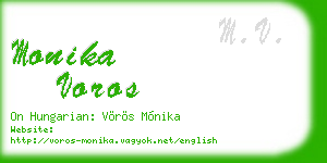 monika voros business card